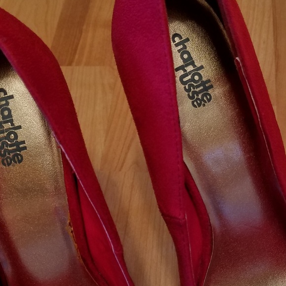 CHARLOTTE RUSSE | red platform stiletto💄 heels - Picture 4 of 7